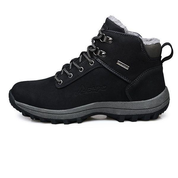 2020 winter new waterproof high-men's boots; hiking shoes; non-slip; wear-resistant; large size warm winter boots, Black
2020 winter new waterproof high-men's boots; hiking shoes; non-slip; wear-resistant; large size warm winter boots, Black