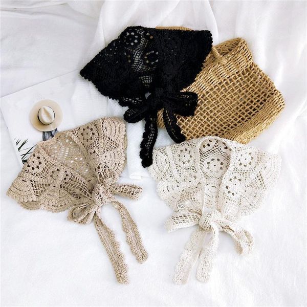 aomu 2020 new lace solid color triangle scarf baita small scarf women satin elegant fashion scarves neckerchief, Blue;gray
aomu 2020 new lace solid color triangle scarf baita small scarf women satin elegant fashion scarves neckerchief, Blue;gray