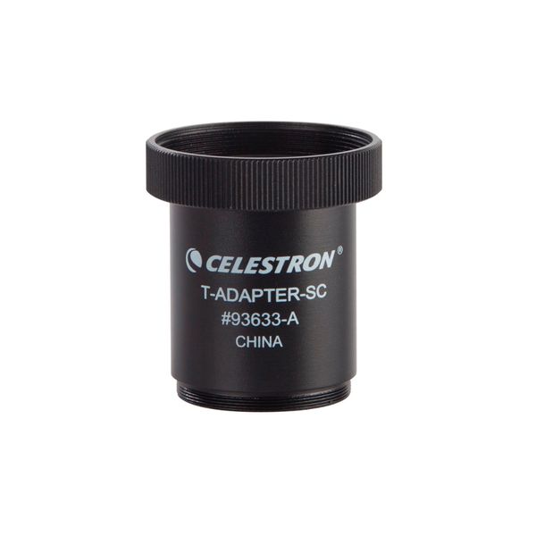 celestron telescope sct t-adapter for all schmidt-cassegrains. threads onto rear cell. 5se 6se 8se c5/c8/c9.25/c11/c14
celestron telescope sct t-adapter for all schmidt-cassegrains. threads onto rear cell. 5se 6se 8se c5/c8/c9.25/c11/c14