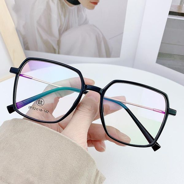 sunglasses 46982 titanium square glasses frame men women optical fashion computer eyeglasses, White;black
sunglasses 46982 titanium square glasses frame men women optical fashion computer eyeglasses, White;black