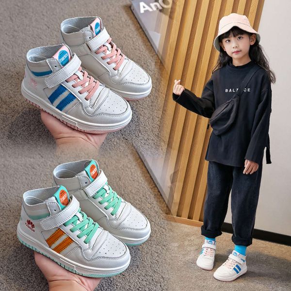 children's spring and autumn 2021 new leather casual girls' sports mid antiskid boys' sho, Black
children's spring and autumn 2021 new leather casual girls' sports mid antiskid boys' sho, Black