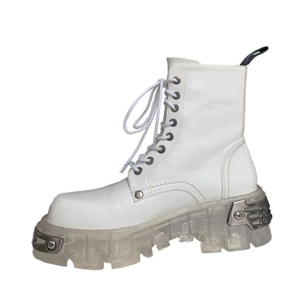 cuddlyiipanda осень новый стиль punk платформа boots белый мартин сапоги женщин британский металл ногтей прозрачный botas mujer, Black
cuddlyiipanda осень новый стиль punk платформа boots белый мартин сапоги женщин британский металл ногтей прозрачный botas mujer, Black