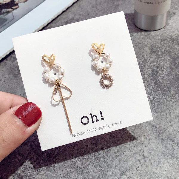 dangle & chandelier korean fashion arrival asymmetric imitation pearl drop earrings jewelry love crystal women., Silver
dangle & chandelier korean fashion arrival asymmetric imitation pearl drop earrings jewelry love crystal women., Silver