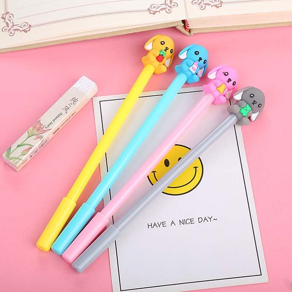 4pcs/set cute dog shape gel pen kawaii student writing pens 0.5mm black ink creative school office supplies stationery gift
4pcs/set cute dog shape gel pen kawaii student writing pens 0.5mm black ink creative school office supplies stationery gift
