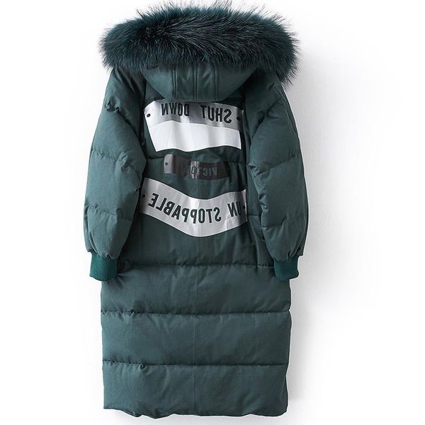 women's down & parkas winter women coat, 90% duck down, hooded jacket, raccoon fur collar, park, korean long coats, mujer 2021, Black
women's down & parkas winter women coat, 90% duck down, hooded jacket, raccoon fur collar, park, korean long coats, mujer 2021, Black