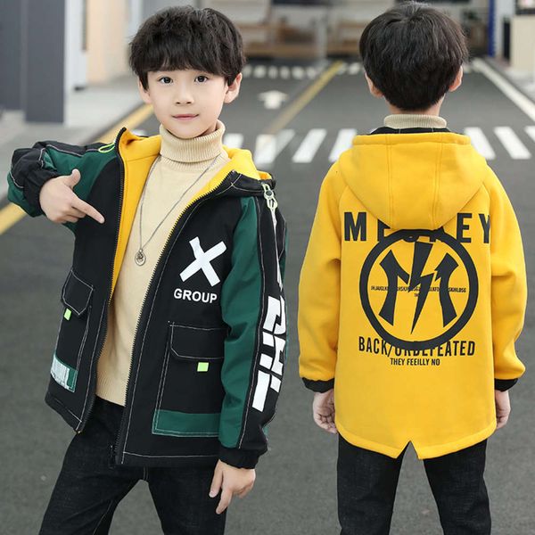 cotton padded hooded windbreaker autumn boys' and winter new chine universi children's letter cardigan with plush coat on both sid, Black
cotton padded hooded windbreaker autumn boys' and winter new chine universi children's letter cardigan with plush coat on both sid, Black
