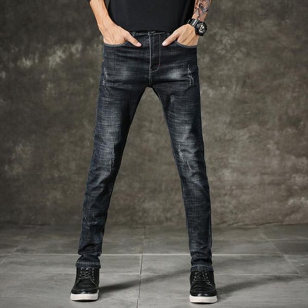 2020 men cotton straight classic jeans spring autumn male denim pants overalls designer men jeans size 28-44, Blue
2020 men cotton straight classic jeans spring autumn male denim pants overalls designer men jeans size 28-44, Blue