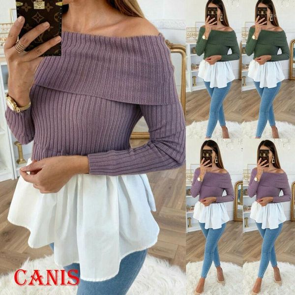 winter fashion ruffled knitted jumper sweater patchwork loose shirt casual streetwear female womens long sleeve pullover sweater1, White;black
winter fashion ruffled knitted jumper sweater patchwork loose shirt casual streetwear female womens long sleeve pullover sweater1, White;black