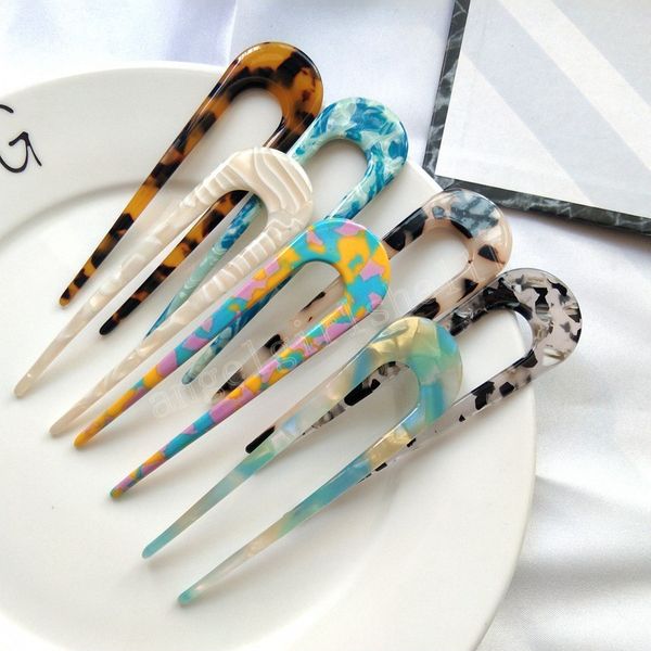 fashion acetate hairpins for women hair sticks pins u shape girls hair bun maker wedding hair accessories, Slivery;white
fashion acetate hairpins for women hair sticks pins u shape girls hair bun maker wedding hair accessories, Slivery;white
