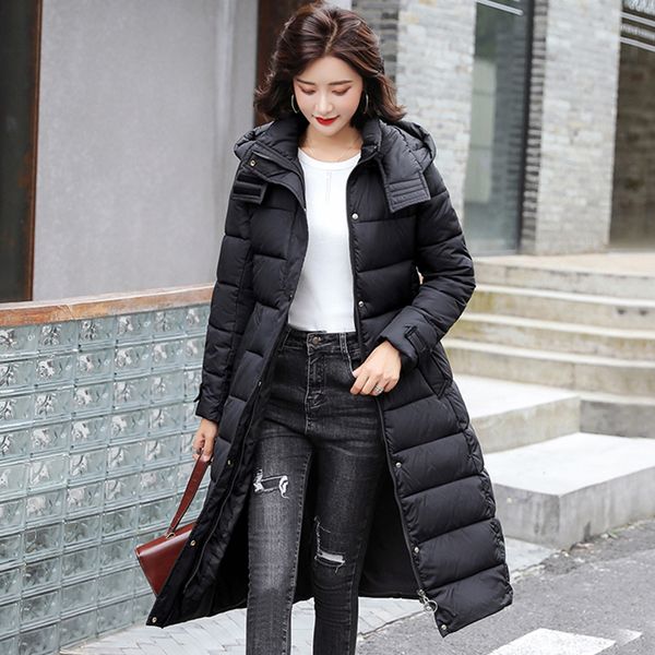 women parkas sashes solid thicken hooded zipper warm windproof jackets snow coat for female size m-3xl 201130, Black
women parkas sashes solid thicken hooded zipper warm windproof jackets snow coat for female size m-3xl 201130, Black