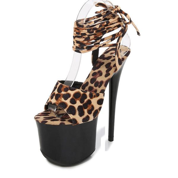 sandals shoes 20cm thin high heel candy bright color hollow roman flock leopard print lace up open toed waterproof platform woman, Black
sandals shoes 20cm thin high heel candy bright color hollow roman flock leopard print lace up open toed waterproof platform woman, Black