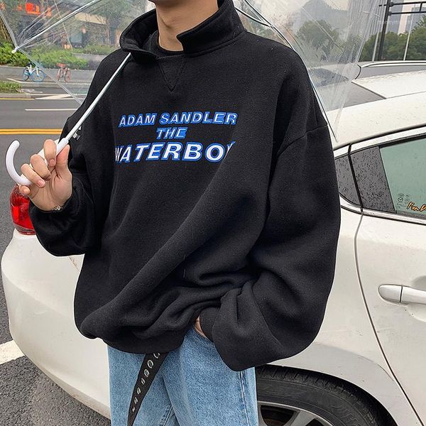 men's hoodies & sweatshirts 2021 spring and autumn letter print hoodie plus velvet small stand collar solid color casual jacket black/b
men's hoodies & sweatshirts 2021 spring and autumn letter print hoodie plus velvet small stand collar solid color casual jacket black/b