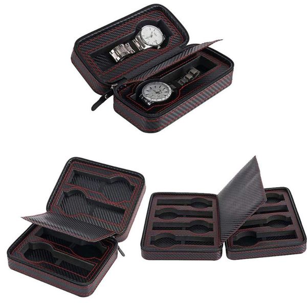2 slots pu leather zippered watches box travel case men gift watch storage organizer collectiongrade carbon fibre pu leather, Pink;blue
2 slots pu leather zippered watches box travel case men gift watch storage organizer collectiongrade carbon fibre pu leather, Pink;blue