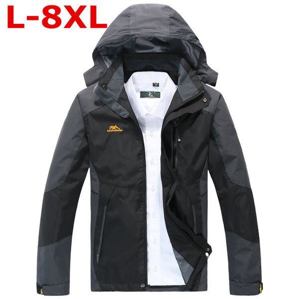 plus size 8xl 7xl 6xl 5xl men's jackets waterproof spring hooded coats men women outerwear army solid casual brand male clothing, Black
plus size 8xl 7xl 6xl 5xl men's jackets waterproof spring hooded coats men women outerwear army solid casual brand male clothing, Black