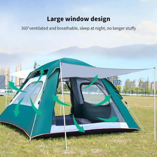 3-4 people automatic waterproof ultra-light breathable tent on all sides camping hiking mountaineering
3-4 people automatic waterproof ultra-light breathable tent on all sides camping hiking mountaineering