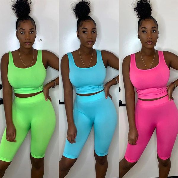 summer 2 piece set women clothing sleeveless tank crop and knee-length shorts beach matching set joggers sportwear fitness, Gray
summer 2 piece set women clothing sleeveless tank crop and knee-length shorts beach matching set joggers sportwear fitness, Gray