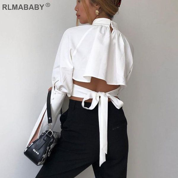 elegant white bandage bow button blouse shirts o neck long sleeve hollow women cropped fashion street hipster short blouse
elegant white bandage bow button blouse shirts o neck long sleeve hollow women cropped fashion street hipster short blouse