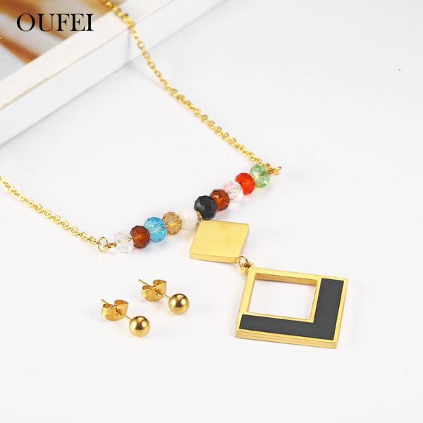OUFEI Stainless Steel Jewelry Bridal Jewelry Sets Woman 2021 Necklace Earrings Set Accessories Gifts For Women, Silver
OUFEI Stainless Steel Jewelry Bridal Jewelry Sets Woman 2021 Necklace Earrings Set Accessories Gifts For Women, Silver