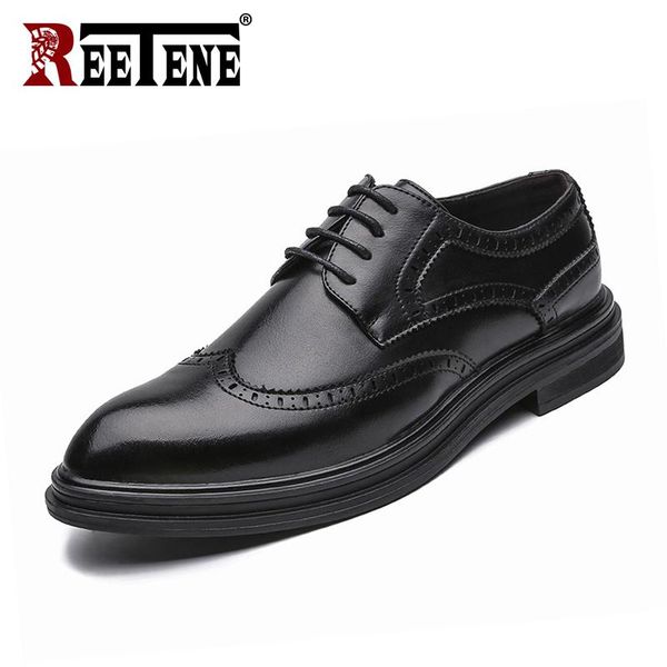reetene men's dress shoes lace up male business shoes casual comfort office men breathable wedding leather men, Black
reetene men's dress shoes lace up male business shoes casual comfort office men breathable wedding leather men, Black