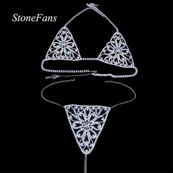 stonefans new flower crystal body harness lingerie chain for women rhinestone bra panties set valentine underwear jewelry t200508, Silver
stonefans new flower crystal body harness lingerie chain for women rhinestone bra panties set valentine underwear jewelry t200508, Silver