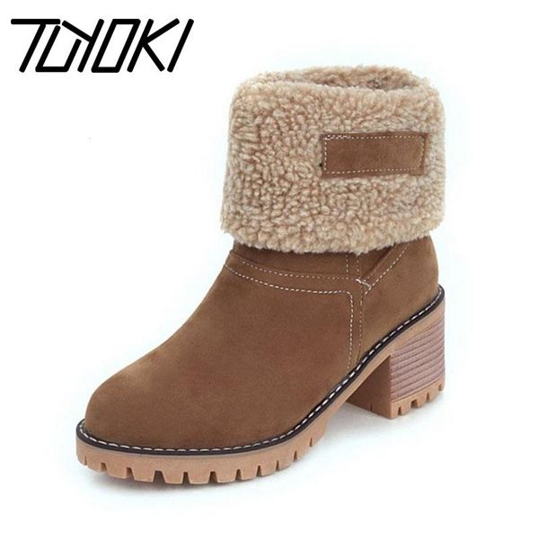 tuyoki 4 color women mid calf boots winter fur round toe shoes warm leisure thick heels boots women footwear size 33-44, Black
tuyoki 4 color women mid calf boots winter fur round toe shoes warm leisure thick heels boots women footwear size 33-44, Black