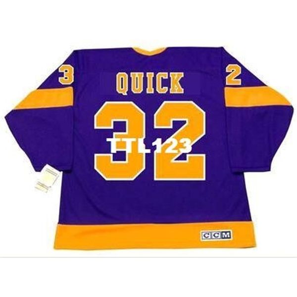 740 #32 jonathan quick los angeles kings 1970's ccm vintage hockey jersey or custom any name or number retro jersey, Black
740 #32 jonathan quick los angeles kings 1970's ccm vintage hockey jersey or custom any name or number retro jersey, Black