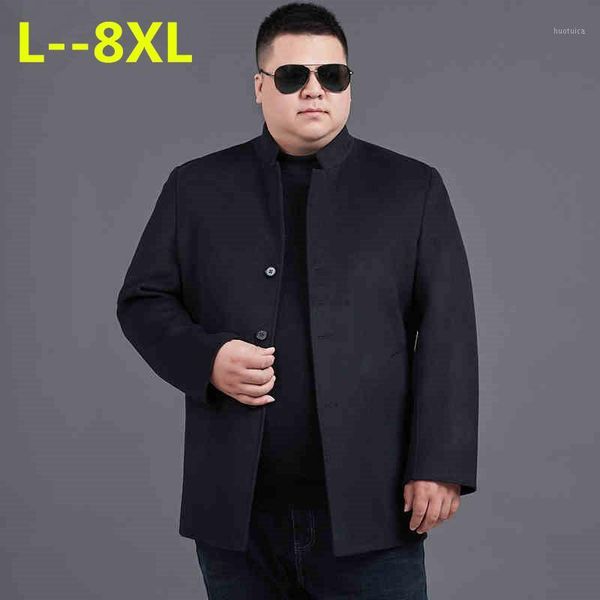 8xl 6xl 5xl autumn winter male woolen coats mandarin collar business jackets mens solid color thicken warm wool&blends overcoat1, Black;brown
8xl 6xl 5xl autumn winter male woolen coats mandarin collar business jackets mens solid color thicken warm wool&blends overcoat1, Black;brown