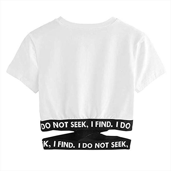 summer tshirt womens lady fashion soild latter cross bandage fashion t shirt short style ropa mujer 2020 verano, White
summer tshirt womens lady fashion soild latter cross bandage fashion t shirt short style ropa mujer 2020 verano, White
