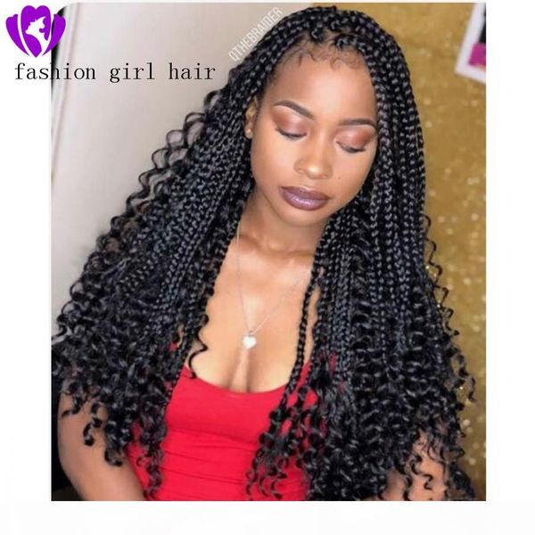 new braided lace front wigs heat resistant black braids curly long synthetic wig with natural baby hair box braided wigs for black women, Black;brown
new braided lace front wigs heat resistant black braids curly long synthetic wig with natural baby hair box braided wigs for black women, Black;brown