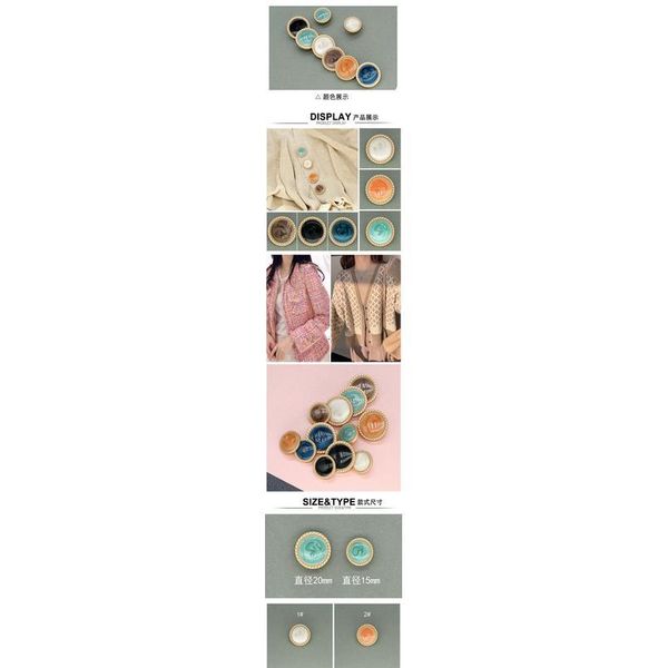 6pcs gold pearl women's buttons decorations for clothing vintage suit coat dress button metal diy sewing accessories ne bbyvwu, Blike;white
6pcs gold pearl women's buttons decorations for clothing vintage suit coat dress button metal diy sewing accessories ne bbyvwu, Blike;white