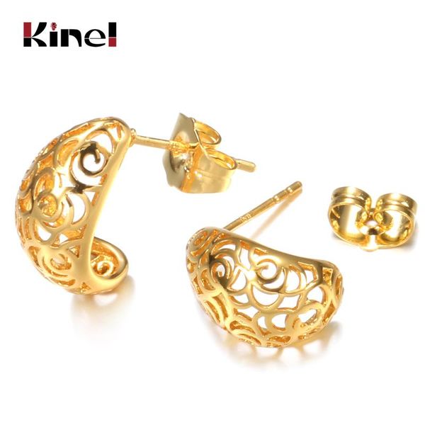 kinel ethnic wedding earrings for women 585 gold antique pattern stud earrings party fashion exquisite boho jewelry, Golden;silver
kinel ethnic wedding earrings for women 585 gold antique pattern stud earrings party fashion exquisite boho jewelry, Golden;silver