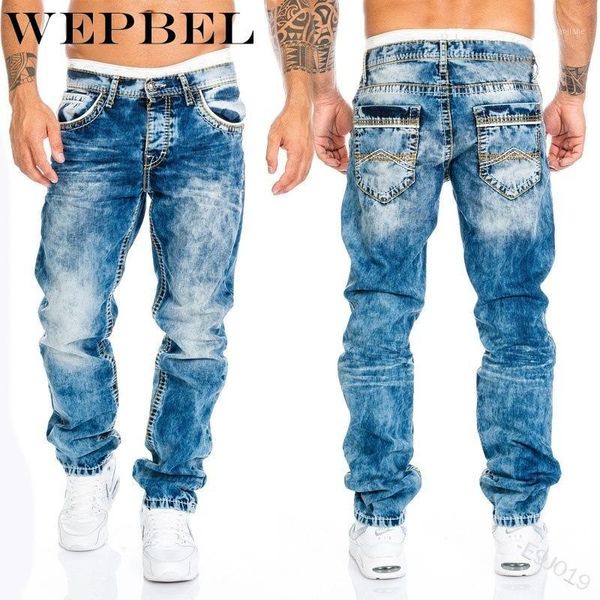 wepbel men's fashion jeans casual full length trousers straight men's pants hip-hop cowboy jeans1, Blue
wepbel men's fashion jeans casual full length trousers straight men's pants hip-hop cowboy jeans1, Blue