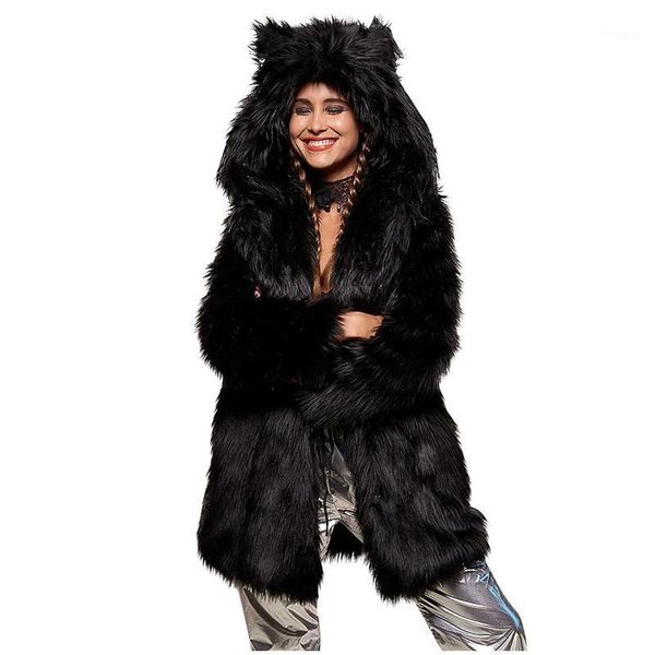 faux fur thicken hooded women's coats solid fur long sleeve cartoon ear warm lady hoody 2021 winter autumn female coat#jj1, Black
faux fur thicken hooded women's coats solid fur long sleeve cartoon ear warm lady hoody 2021 winter autumn female coat#jj1, Black