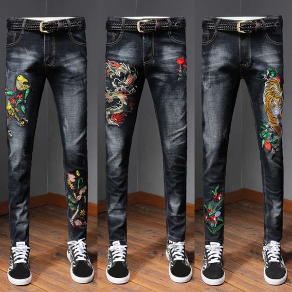 autumn and winter 2020 korean slim embroidery stretch straight jeans men's pants, Blue
autumn and winter 2020 korean slim embroidery stretch straight jeans men's pants, Blue