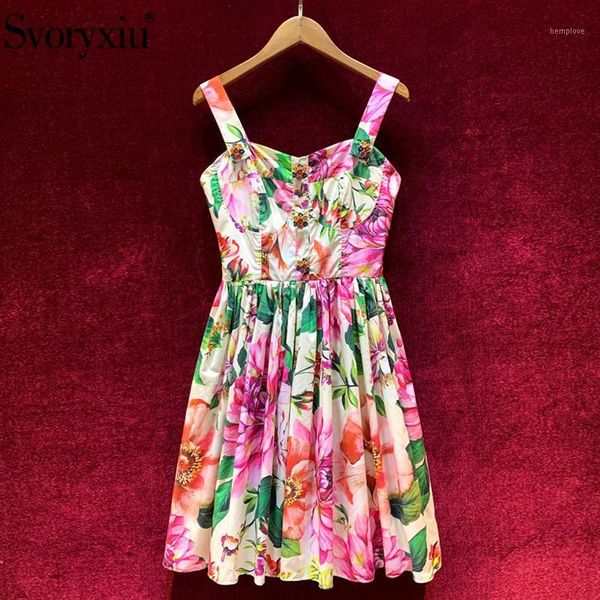 svoryxiu 2020 runway custom summer cotton spaghetti strap dress women's luxury button flower print party short dresses1, Black;gray
svoryxiu 2020 runway custom summer cotton spaghetti strap dress women's luxury button flower print party short dresses1, Black;gray