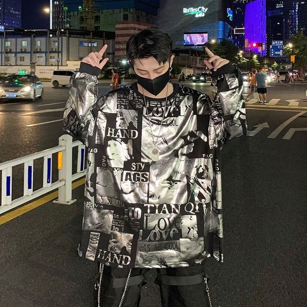 2021 instagram web celebrities short t-shirt super men's mode of street long middle correspondence wbco, White;black
2021 instagram web celebrities short t-shirt super men's mode of street long middle correspondence wbco, White;black