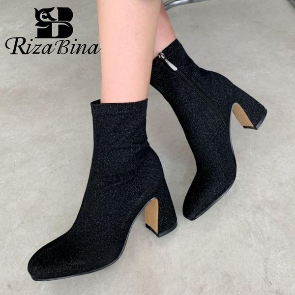 rizabina women high heel boots strange heel zipper women ankle boots fashion winter shoes woman footwear size 34-39, Black
rizabina women high heel boots strange heel zipper women ankle boots fashion winter shoes woman footwear size 34-39, Black