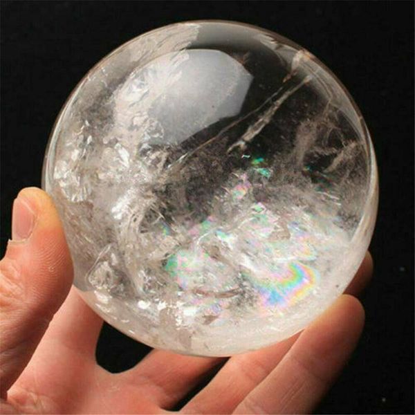 natural rainbow clear quartz crystal sphere ball healing gemstone 40mm aaa
natural rainbow clear quartz crystal sphere ball healing gemstone 40mm aaa