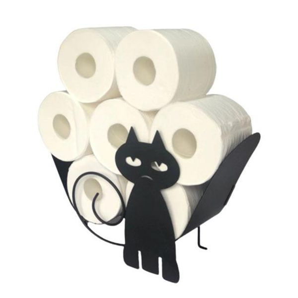 decorative cast iron cat toilet paper roll holder, wall mounted or standing for bathroom, modern bathroom accessories, easy to install
decorative cast iron cat toilet paper roll holder, wall mounted or standing for bathroom, modern bathroom accessories, easy to install