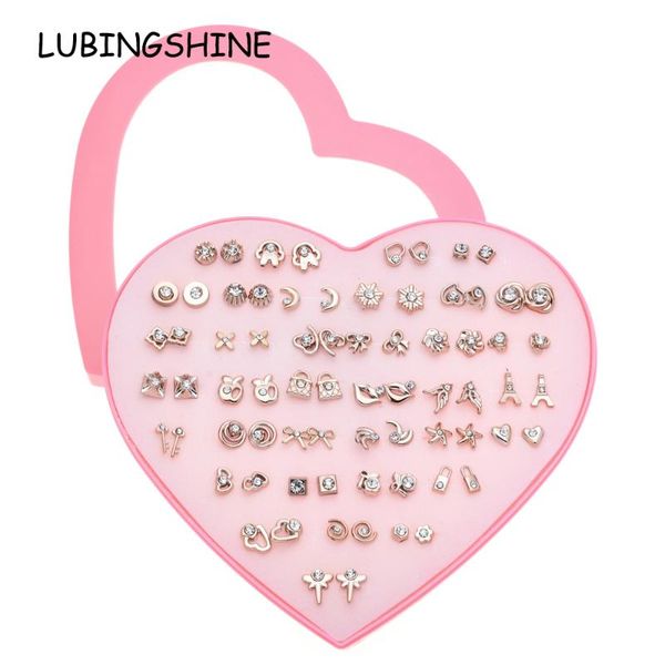 stud lubingshine exquisite 36 pairs earrings set child with heart jewelry gold tower rhinestone gift, Golden;silver
stud lubingshine exquisite 36 pairs earrings set child with heart jewelry gold tower rhinestone gift, Golden;silver