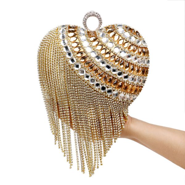 heart shaped tassel women messenger bags finger ring diamonds small purse day clutches handbgas for party dinner wedding
heart shaped tassel women messenger bags finger ring diamonds small purse day clutches handbgas for party dinner wedding