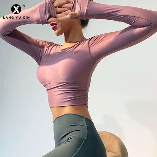 дамы с длинным рукавом запуск рубашки sexy голый пупок йога футболки pure color спортивная фитнес бег колготки, White;red
дамы с длинным рукавом запуск рубашки sexy голый пупок йога футболки pure color спортивная фитнес бег колготки, White;red