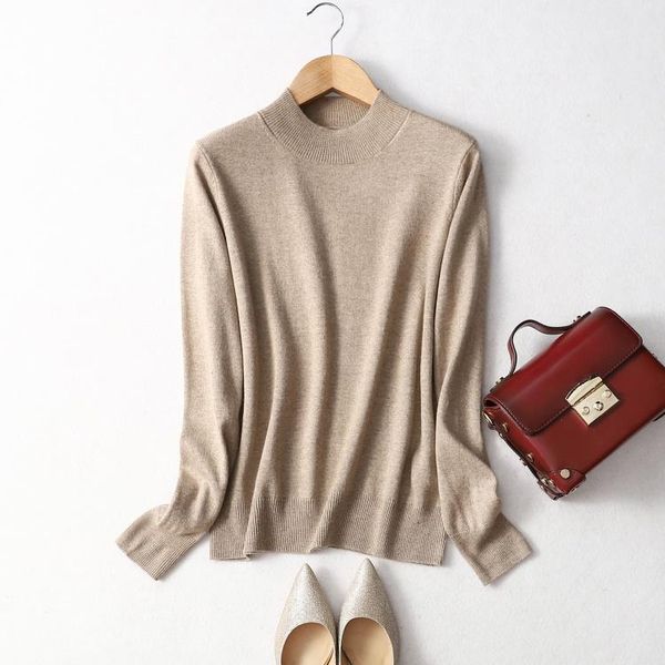 women's sweaters 85% silk 15% cashmere mock neck everyday long sleeve pullover sweater shirt jn551, White;black
women's sweaters 85% silk 15% cashmere mock neck everyday long sleeve pullover sweater shirt jn551, White;black