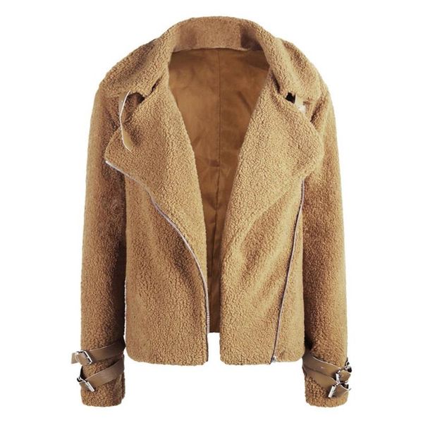women jacket solid plush wool winter coat female keep warm pockets jacket locomotive coat outercoat oc6, Black
women jacket solid plush wool winter coat female keep warm pockets jacket locomotive coat outercoat oc6, Black