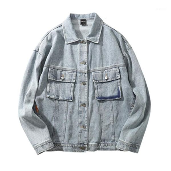 high street men denim short jackets trend blue washed do old burrs pockets loose parka clothes outerwear hip hop rap coats1, Black;brown
high street men denim short jackets trend blue washed do old burrs pockets loose parka clothes outerwear hip hop rap coats1, Black;brown