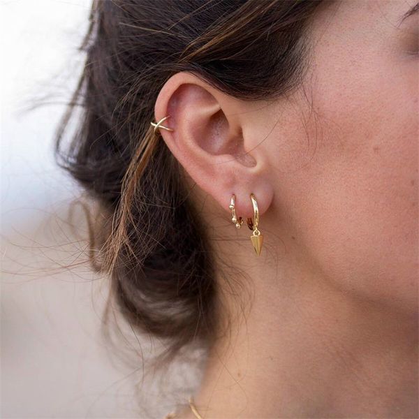 februaryfrost brand simple 925 sterling silver earrings gold silver color ear bone buckle tiny beads round circle earrings for women jewelry, Golden;silver
februaryfrost brand simple 925 sterling silver earrings gold silver color ear bone buckle tiny beads round circle earrings for women jewelry, Golden;silver