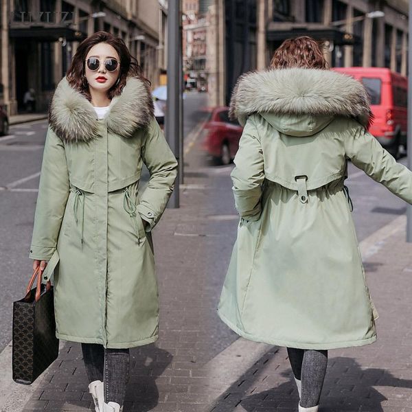 luzuzi fashion fur liner parker autumn winter jacket women 2020 drawstring slim medium long down parka hooded fur coat female, Black
luzuzi fashion fur liner parker autumn winter jacket women 2020 drawstring slim medium long down parka hooded fur coat female, Black