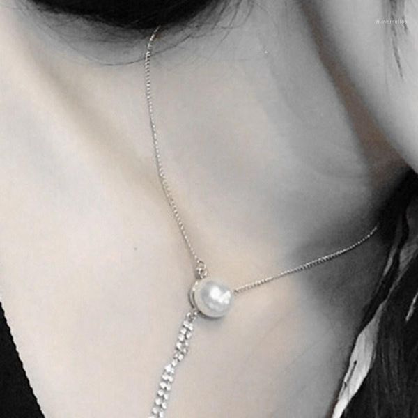 2020 fashion korean jewelry imitation pearl choker necklaces for women crystal long tassel necklaces nightclub collar1, Golden;silver
2020 fashion korean jewelry imitation pearl choker necklaces for women crystal long tassel necklaces nightclub collar1, Golden;silver