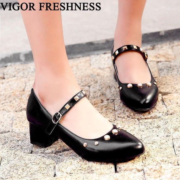 vigor freshness spring pumps woman shoes middle heels women pumps autumn shoes rivet office ladies rhinestone my1461, Black
vigor freshness spring pumps woman shoes middle heels women pumps autumn shoes rivet office ladies rhinestone my1461, Black
