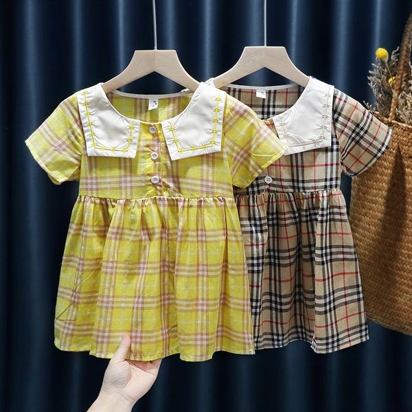 girl baby plaid foreign style short sleeve dress female baby summer dress new 2 girls fashion plaid skirt zog6t, Black;gray
girl baby plaid foreign style short sleeve dress female baby summer dress new 2 girls fashion plaid skirt zog6t, Black;gray